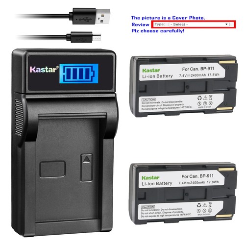Kastar battery lcd - lcd, usb